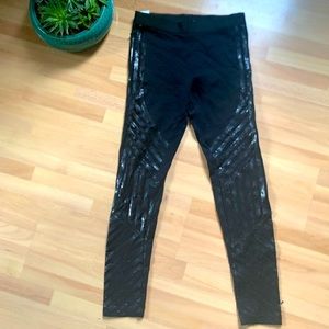 Lacie Sequin Black Legging. Some threading damage